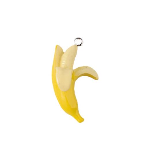 Harz Anhänger, Banana, DIY, pendant length 20-50mm, verkauft von PC