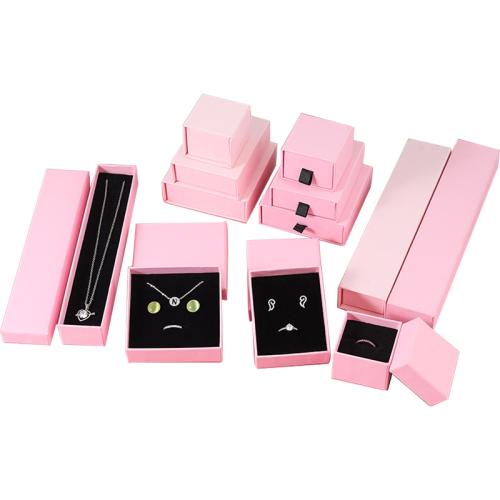 Paper Multifunctional Jewelry Box  pink Sold By PC