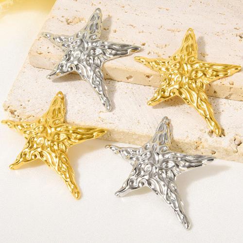 Stainless Steel Animal Pendants 304 Stainless Steel Star plated DIY Sold By Bag