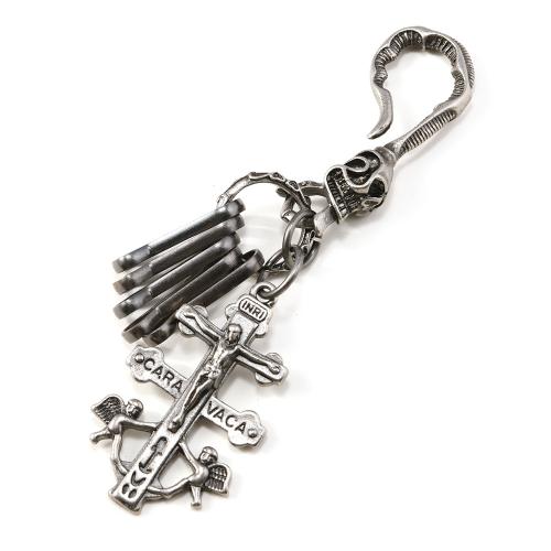 Key Chain, Cink Alloy, s Željezo, starinski srebrne boje pozlaćen, Dizajn za Noć vještica & višenamjenski & za čovjeka, Prodano By PC