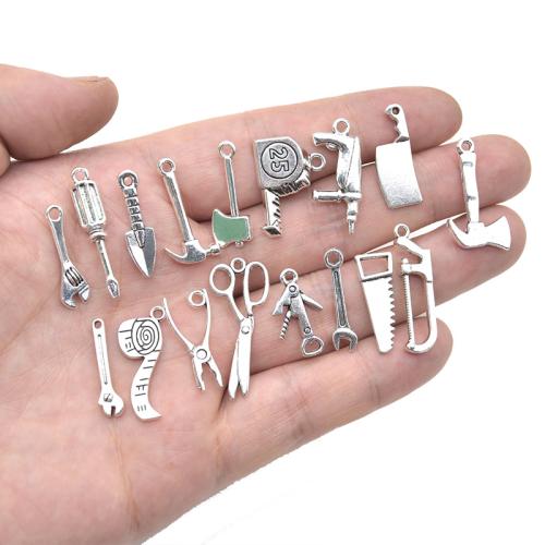 Zink-Aluminium-Anhänger, Zinklegierung, 17 Stück & DIY, 17PCs/Tasche, verkauft von Tasche