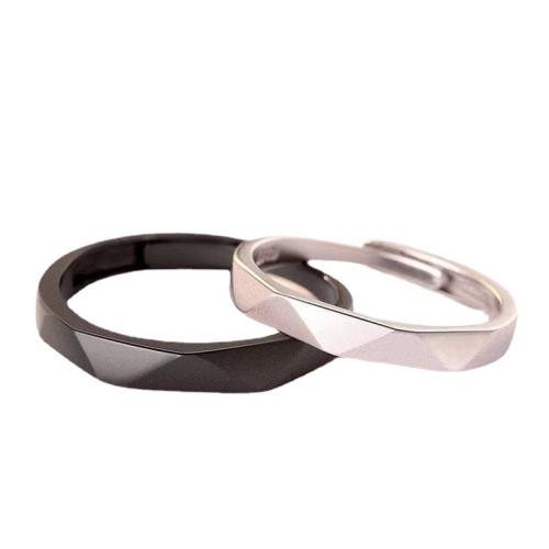 Zinc Alloy par Ring, forgyldt, justerbar & for par, Størrelse:6-10, Solgt af sæt