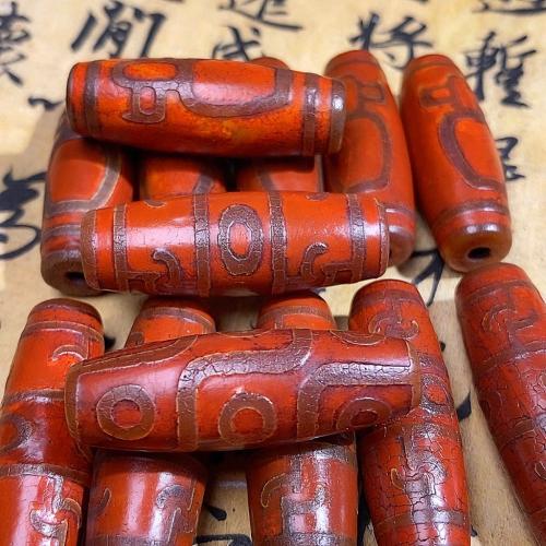 Natural Tibetan Agate Dzi Beads DIY red Sold By Bag