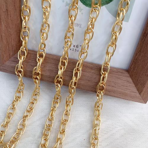 Brass Necklace Chain gold color plated DIY nickel lead & cadmium free Sold By Bag