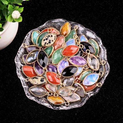 Gemstone Pendants Jewelry Natural Stone with Zinc Alloy DIY Sold By PC