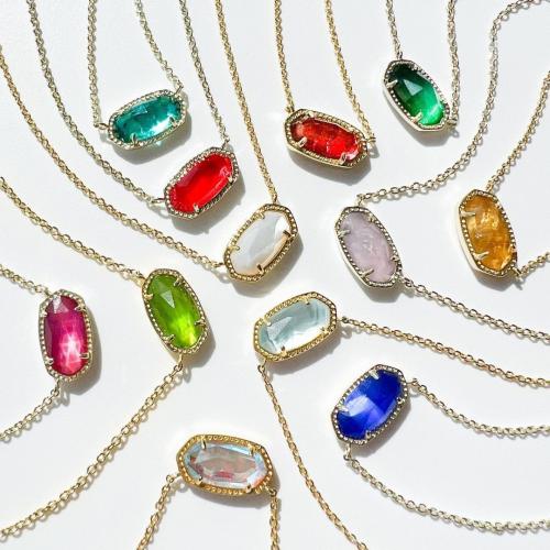 Collier en cristal, laiton, avec cristal, pour femme, plus de couleurs à choisir, Vendu par PC