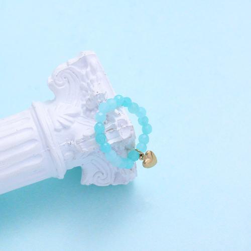 Resin Finger Ring 304 Stainless Steel with Resin Vacuum Ion Plating for woman Sold By PC