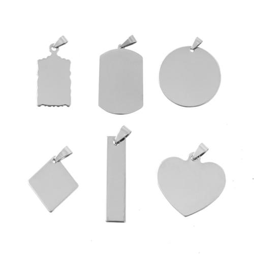 Stainless Steel Tag Charm 304 Stainless Steel Vacuum Ion Plating DIY Sold By PC