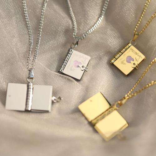 Stainless Steel Jewelry Necklace 304 Stainless Steel Vacuum Ion Plating for woman Sold By PC