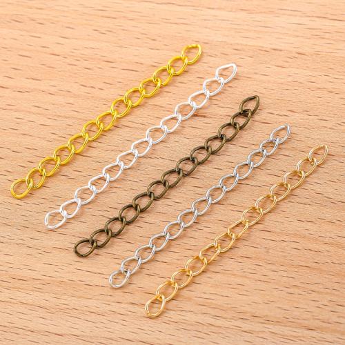 Iron Extender Chain plated DIY Sold By Bag