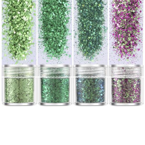 Plastové Sequin, PVC plastike, možete DIY, više boja za izbor, 25x29mm, 4Kutije/Set, Prodano By Set