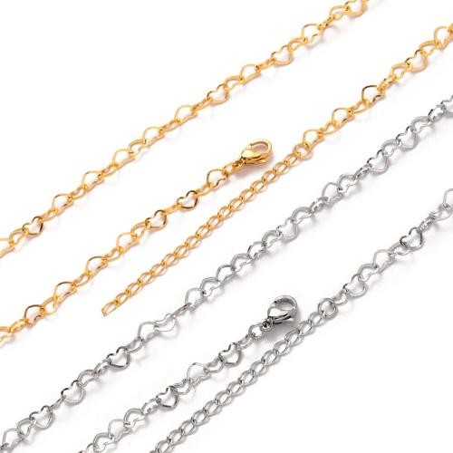 Stainless Steel Jewelry Chain 304 Stainless Steel Vacuum Ion Plating DIY Sold By Bag