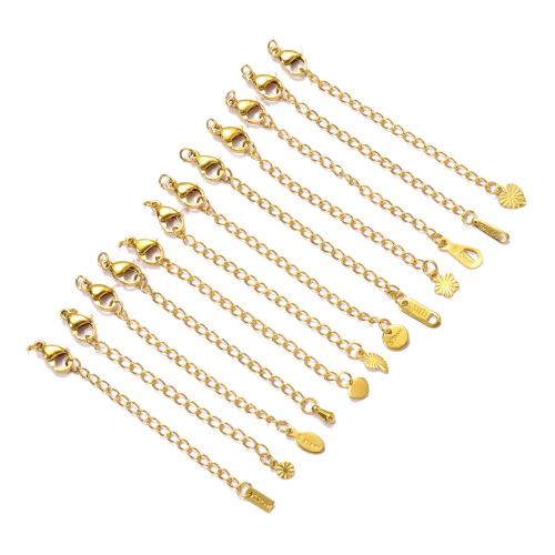 Stainless Steel Extender Chain 304 Stainless Steel Vacuum Ion Plating DIY Length 5 cm Approx Sold By Bag