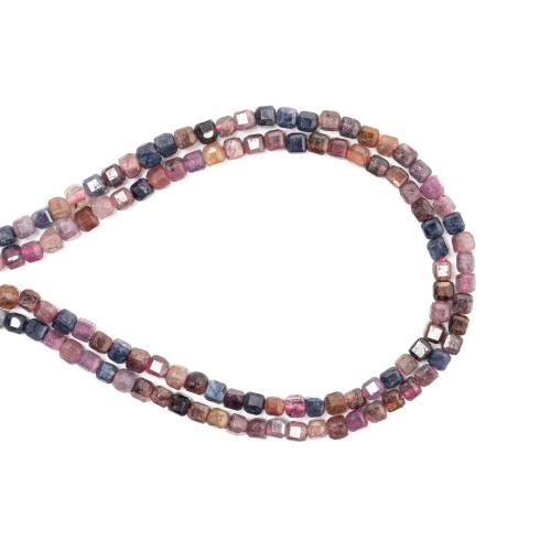 Gemstone Ékszer Gyöngyök, Drágakő, Négyzet, DIY, kevert színek, 2.50x2.50mm, Naponta eladott Kb 38 cm Strand