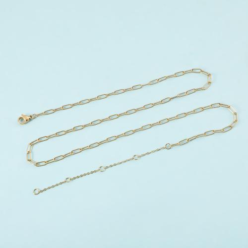 Stainless Steel Jewelry Chain 304 Stainless Steel gold color plated DIY Sold By PC