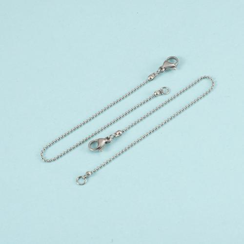 Stainless Steel Anklet 304 Stainless Steel silver color plated for woman Sold By PC