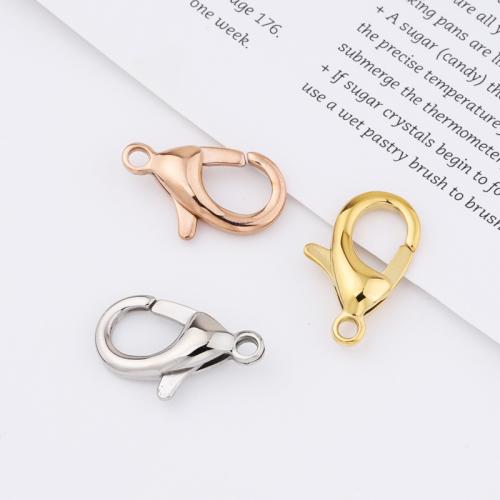 Stainless Steel Lobster Claw Clasp 304 Stainless Steel plated DIY Sold By Bag