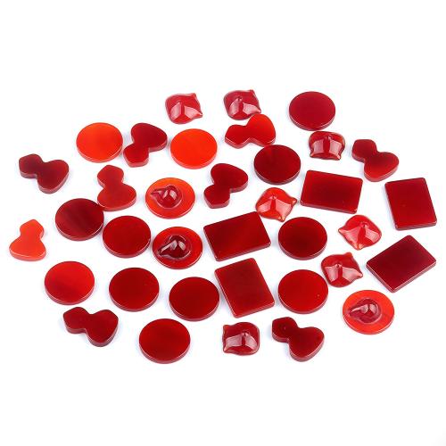 Agata Cabochon, agata rossa, DIY & diversi modelli per la scelta, rosso, Venduto da PC