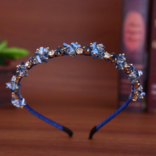 Bridal Hair Band Zinc Alloy with Crystal plated with rhinestone Sold By PC