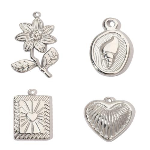 Stainless Steel Pendants 304 Stainless Steel Vacuum Ion Plating DIY Sold By PC