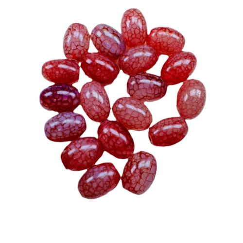 Natuurlijke Tibetaanse Agaat Dzi Beads, DIY, rood, 20x28mm, Verkocht door PC