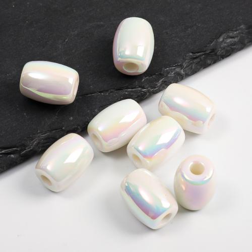 Perles  acrylique plaqué , DIY, plus de couleurs à choisir, 19x14mm, Trou:Environ 4.5mm, 500PC/sac, Vendu par sac