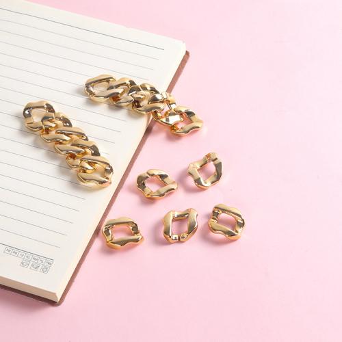 Acrylic Linking Ring DIY golden Sold By Bag