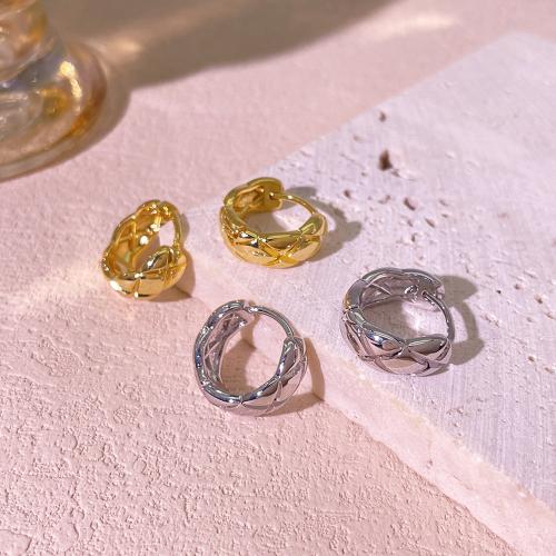 ブラス ファッション ♥ フープ イヤリング, 銅, 女性用, 無色, ニッケル、鉛、カドミウムフリー, 20x11mm, 売り手 ペア