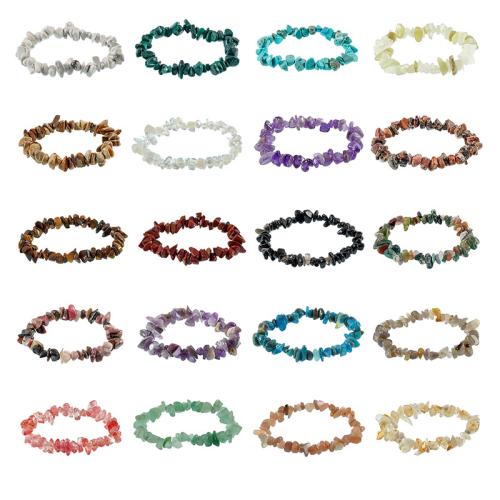 Gemstone Bracelet, neamhrialta, lámhdhéanta, ábhair éagsúla do rogha & unisex, Fad Thart 7-12.6 Inse, Díolta De réir PC