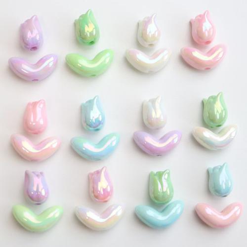 Plated Acrylic Beads UV plating & DIY Approx 3mm Approx Sold By Bag