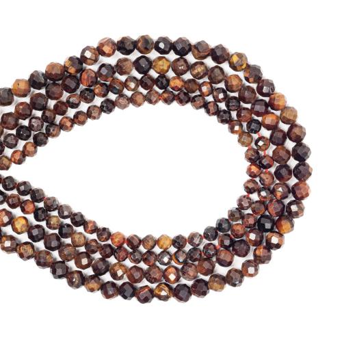 Tiger Eye Beads, du kan DIY & forskellig størrelse for valg & facetteret, Solgt af Strand