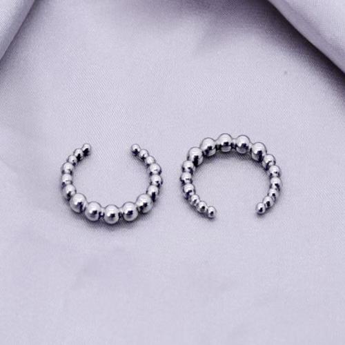 Stainless Steel Earring Stud Component 304 Stainless Steel silver color plated DIY silver color Sold By Bag