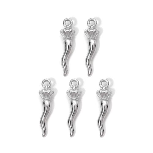 Stainless Steel korut Riipukset, 304 Stainless Steel, päällystetty, tee-se-itse, enemmän värejä valinta, 8x30mm, 10PC/laukku, Myymät laukku