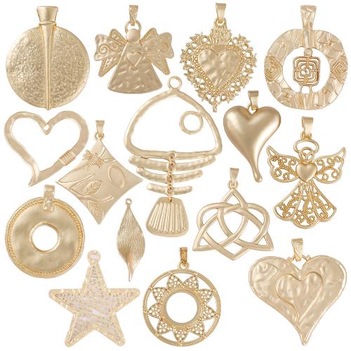 Zinc Alloy Pendants gold color plated & DIY nickel lead & cadmium free Sold By PC