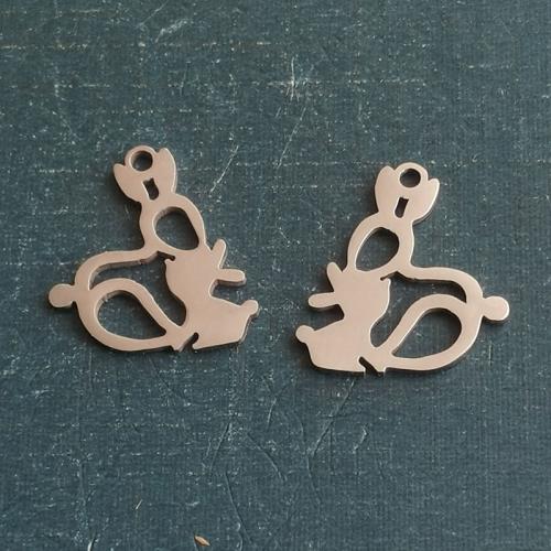 titanium Hangers, Titanium Staal, plated, DIY, meer kleuren voor de keuze, 15x17mm, Verkocht door PC