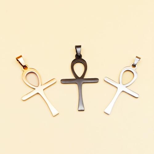 Pendants Cruach Cross dhosmálta, 304 Cruach dhosmálta, plátáilte, DIY, dathanna níos mó le haghaidh rogha, Díolta De réir PC