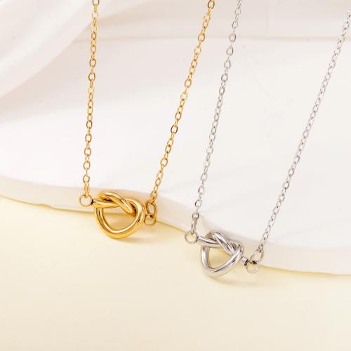 Stainless Steel Jewelry Necklace 304 Stainless Steel Heart plated for woman Sold By PC