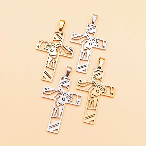 Stainless Steel Cross Pendants 304 Stainless Steel plated DIY Sold By PC