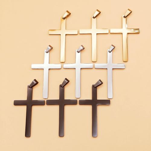 Stainless Steel Cross Pendants 304 Stainless Steel plated DIY Sold By PC