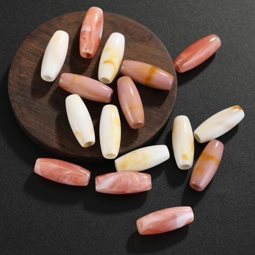 Akril nakit Beads, možete DIY, više boja za izbor, 13x32mm, Približno 204računala/Torba, Prodano By Torba