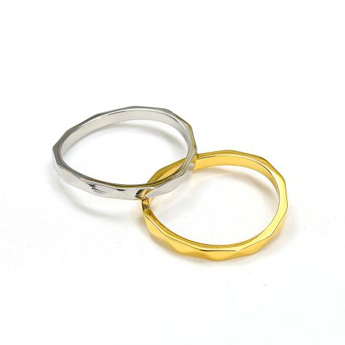 Stainless Steel Finger Ring 304 Stainless Steel Vacuum Ion Plating & for woman Sold By PC