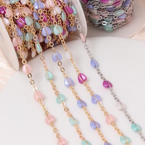 Decorative Beaded Chain Brass with Acrylic Vacuum Ion Plating DIY nickel lead & cadmium free Sold By m