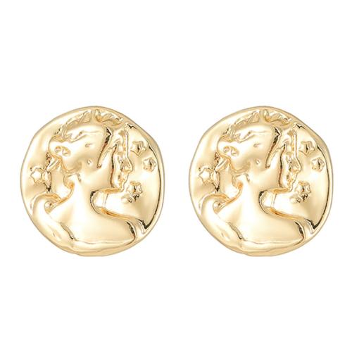 Brass Stud Earring plated fashion jewelry & for woman nickel lead & cadmium free Sold By Pair