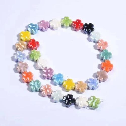 Porcelain Jewelry Beads Grass DIY 12mm Sold By Bag