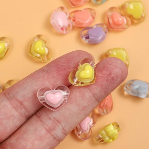 Acrylic Beads Heart DIY Sold By Bag