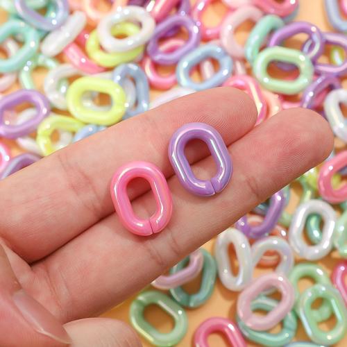 Acryl Linking Ring, DIY, meer kleuren voor de keuze, 19x14mm, 100pC's/Bag, Verkocht door Bag