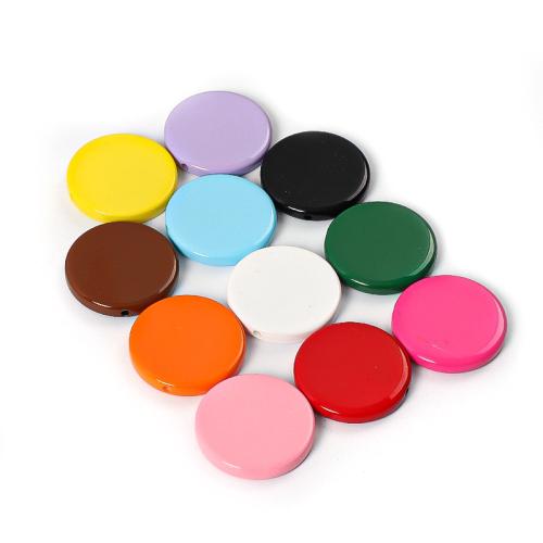 Volltonfarbe Acryl Perlen, DIY, keine, 32x32mm, 500PCs/Tasche, verkauft von Tasche