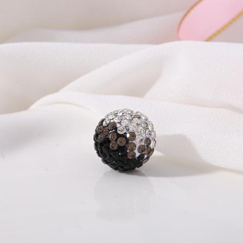 Rhinestone Clay Pave Beads DIY & with rhinestone 16mm Sold By Bag