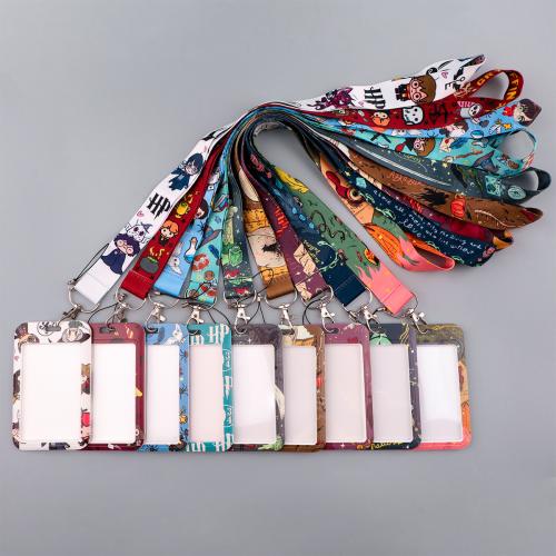 Lanyard card Holder ABS Plastic with Polyester 2 pieces & DIY Sold By Set