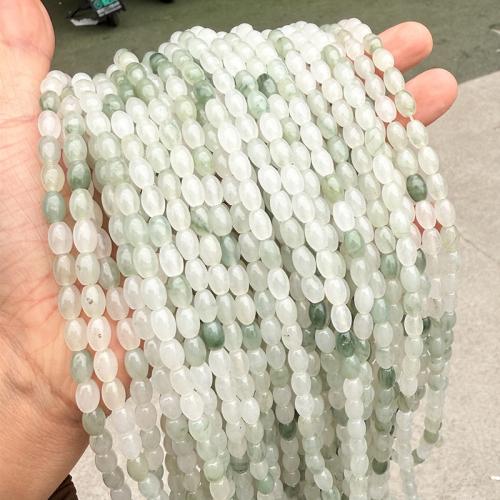 Natural Jade Beads Ice Jade polished DIY Approx Sold By Strand